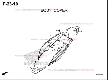 F23-10 – ỐP THÂN – FUTURE 125 (KYZ)