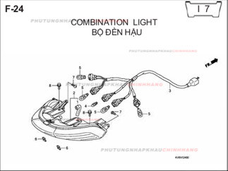 F24 – BỘ ĐÈN HẬU – HONDA CLICK 110 (KVB)