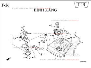 F26 – BÌNH XĂNG – SH 125-150 (K01-K02)