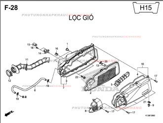 F28 – LỌC GIÓ – HONDA LEAD 125 (K12)