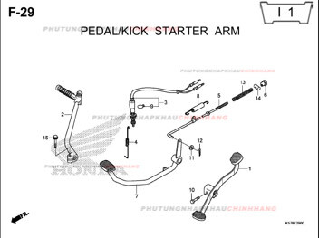 F29 – BÀN ĐẠP CẦN KHỞI ĐỘNG – HONDA BLADE 110 (K57)