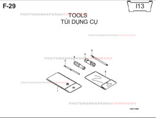 F29 – TÚI DỤNG CỤ – HONDA CLICK 110 (KVB)
