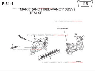 F31-1 – TEM XE – HONDA CLICK 110 (KVB)