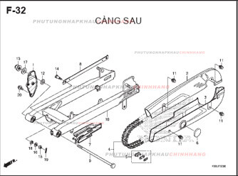 F32 – CÀNG SAU – HONDA WAVE RSX 110 (K90J)