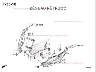 F35-10 – ĐÈN XI NHAN TRƯỚC – HONDA WAVE RSX 110 (K90J)