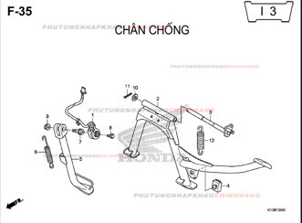 F35 – CHÂN CHỐNG – HONDA LEAD 125 (K12)