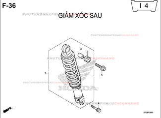 F36 – GIẢM XÓC SAU – HONDA LEAD 125 (K12)