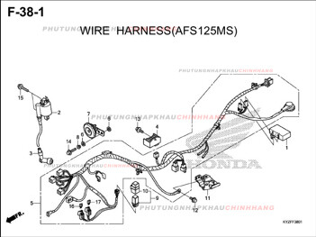 F38-1 – BỘ DÂY ĐIỆN – FUTURE 125 (KYZ)