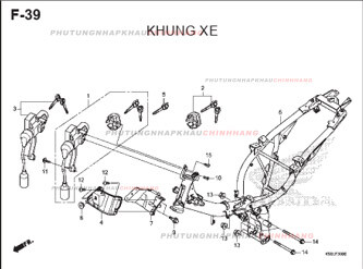 F39 – KHUNG XE – HONDA WAVE RSX 110 (K90J)