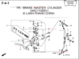 F4-1 – XY LANH PHANH CHÍNH – HONDA CLICK 110 (KVB)