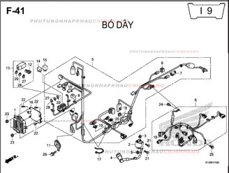 F41 – BỘ DÂY ĐIỆN – HONDA LEAD 125 (K12)