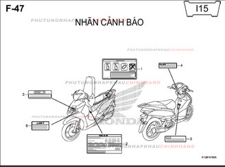 F47 – NHÃN CẢNH BÁO – HONDA LEAD 125 (K12)