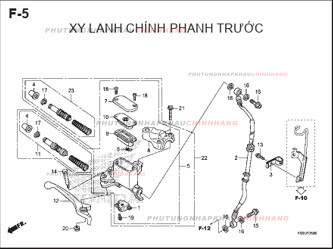 F5 – XY LANH CHÍNH PHANH TRƯỚC – HONDA WAVE RSX 110 (K90J)