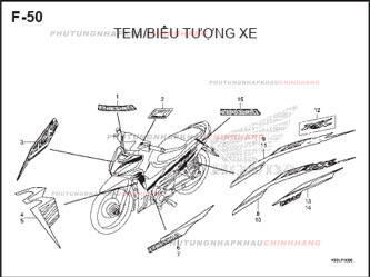 F50 – TEM XE – HONDA WAVE RSX 110 (K90J)