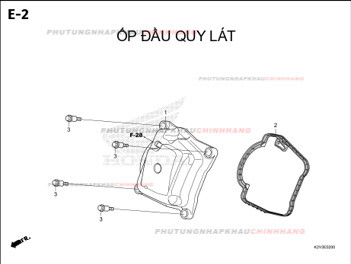 E1 – ỐP ĐẦU QUY LÁT – HONDA VARIO 125 (K2V)
