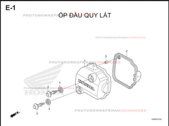 E1 – ỐP ĐẦU QUY LÁT – HONDA WAVE ALPHA 110 (K89)