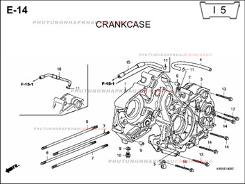 E14 – VÁCH MÁY – HONDA WAVE A A+ZX S RS 100