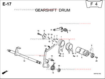 E17 – HEO SỐ – HONDA WAVE ALPHA 100 (KWY)