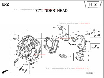 E2 – ĐẦU QUY LÁT – HONDA WAVE A A+ZX S RS 100