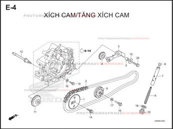 E4 – SÊN CAM – HONDA WAVE ALPHA 110 (K89)