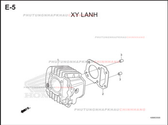 E5 – XY LANH – HONDA WAVE ALPHA 110 (K89)