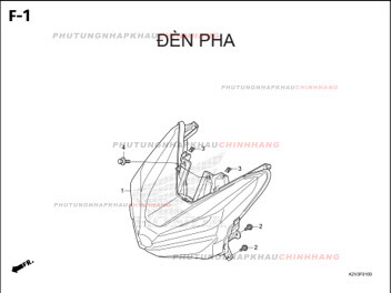 F1 – ĐÈN PHA – HONDA VARIO 125 (K2V)