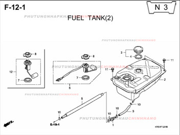 F12-1 – BÌNH XĂNG (2) – HONDA WAVE A A+ZX S RS 100