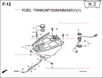 F12 – BÌNH XĂNG (1) – HONDA WAVE A A+ZX S RS 100