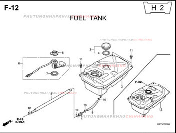 F12 – BÌNH XĂNG – HONDA WAVE ALPHA 100 (KWY)