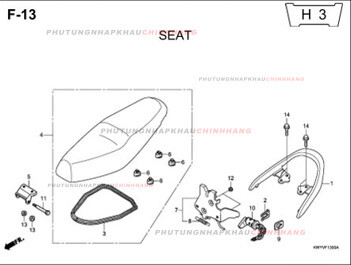 F13 – YÊN – HONDA WAVE ALPHA 100 (KWY)