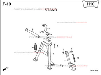 F19 – CHÂN CHỐNG – HONDA WAVE ALPHA 100 (KWY)