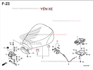 F23 – YÊN XE – HONDA SUPER CUB C125 (K0G)