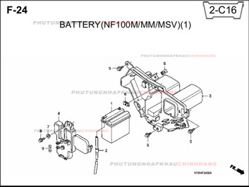 F24 – BÌNH ĐIỆN (1) – HONDA WAVE A A+ZX S RS 100