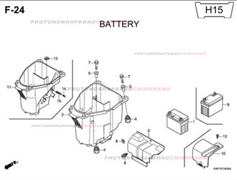 F24 – BÌNH ĐIỆN – HONDA WAVE ALPHA 100 (KWY)