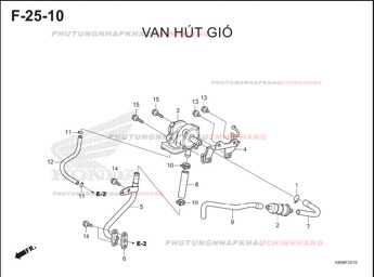 F25-10 – VAN HÚT GIÓ – HONDA WAVE ALPHA 110 (K89)