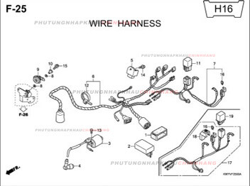 F25 – BÓ DÂY – HONDA WAVE ALPHA 100 (KWY)