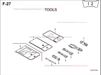 F27 – DỤNG CỤ – HONDA WAVE ALPHA 100 (KWY)