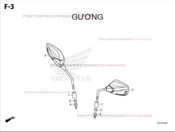 F3 – GƯƠNG – HONDA VARIO 125 (K2V)