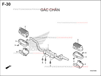 F30 – GÁC CHÂN – HONDA SUPER CUB C125 (K0G)