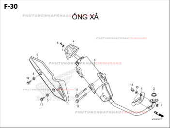 F30 – ỐNG XẢ – HONDA VARIO 125 (K2V)