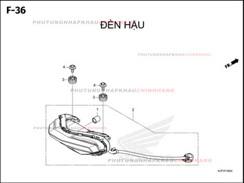 F36 – ĐÈN HẬU – HONDA WINNER R 150 (K2PT)