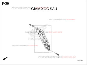 F36 – GIẢM XÓC SAU – HONDA VARIO 125 (K2V)
