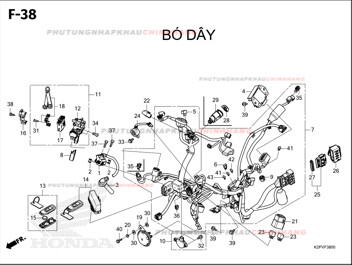 F38 – BÓ DÂY – HONDA WINNER R 150 (K2PT)