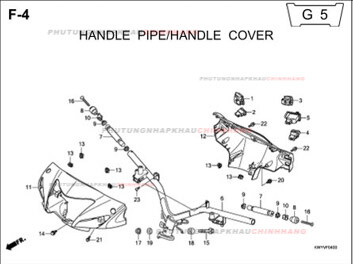 F4 – ỐP TAY LÁI – HONDA WAVE ALPHA 100 (KWY)