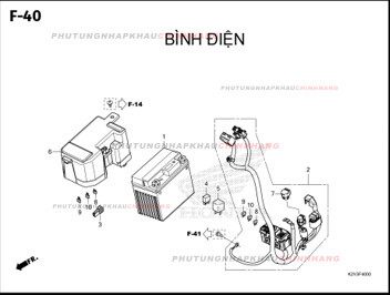 F40 – BÌNH ĐIỆN – HONDA VARIO 125 (K2V)