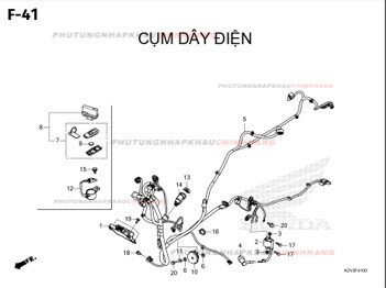 F41 – CỤM DÂY ĐIỆN – HONDA VARIO 125 (K2V)