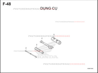 F48 – DỤNG CỤ – HONDA WAVE ALPHA 110 (K89)