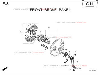 F8 – BÁT PHANH TRƯỚC – HONDA WAVE ALPHA 100 (KWY)