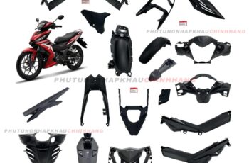 Bộ nhựa nhám Winner 150 V1 2016 2017 2018 (19 món) chính hãng, Dàn nhựa nhám đen Winner V1 K56