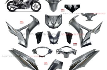 Bộ dàn áo Future 125 2016 2017 màu Xám Ghi (14 món), Dàn vỏ nhựa màu Fu mập, Fu béo 125 2012 2013 2014 2015